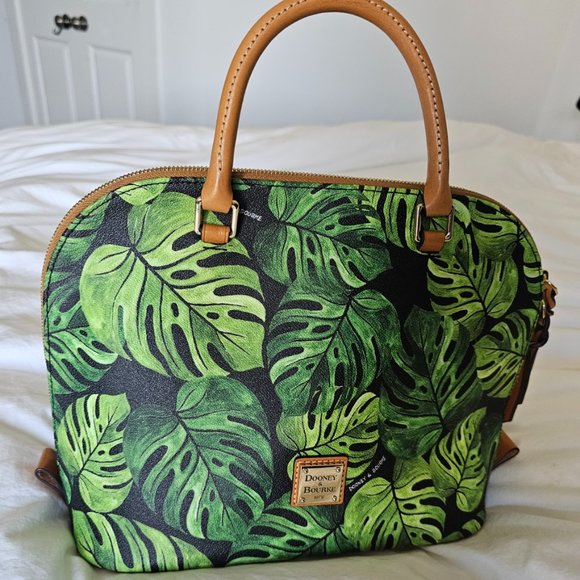 Dooney & Bourke Monstera Purse - Handbag - Zip Satchel - Picture 1 of 13